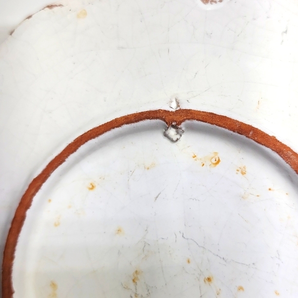 Vintage Set Of 4 Plates Hand-Painted In Italy - Picture 8 of 12